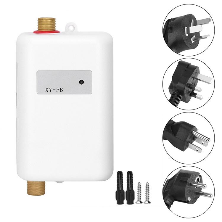 3800W Electric Water Heater Instantaneous Tankless Instant Hot Water Heater Shower Flow Water Boiler