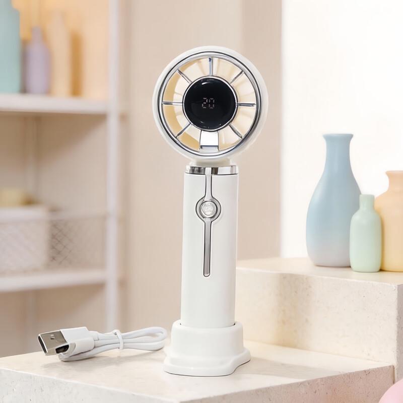 LINGPAN Portable Digital Display Turbine Fan Pack of 5