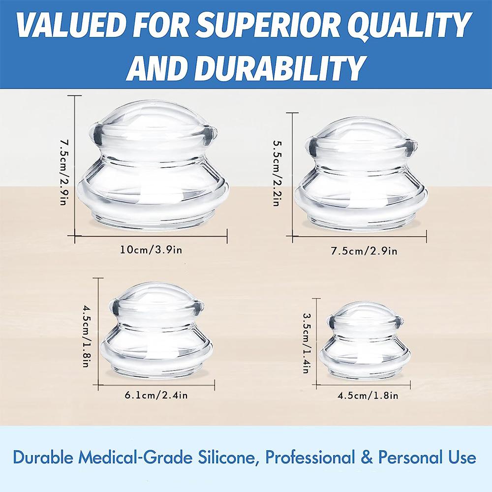 1Pcs Silicone Massage Body Cups Anti Cellulite Suction Cup Chinese Vacuum Cuppings Massager for Face Skin Lifting Body Relaxtion