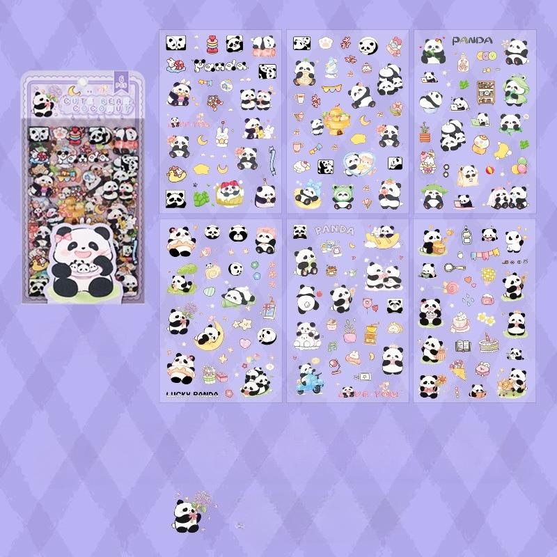 1 Set Cute Korean Cartoon Cute Hand Account Graffiti Stickers for Bicycle Hand Account Pencil Case Decals