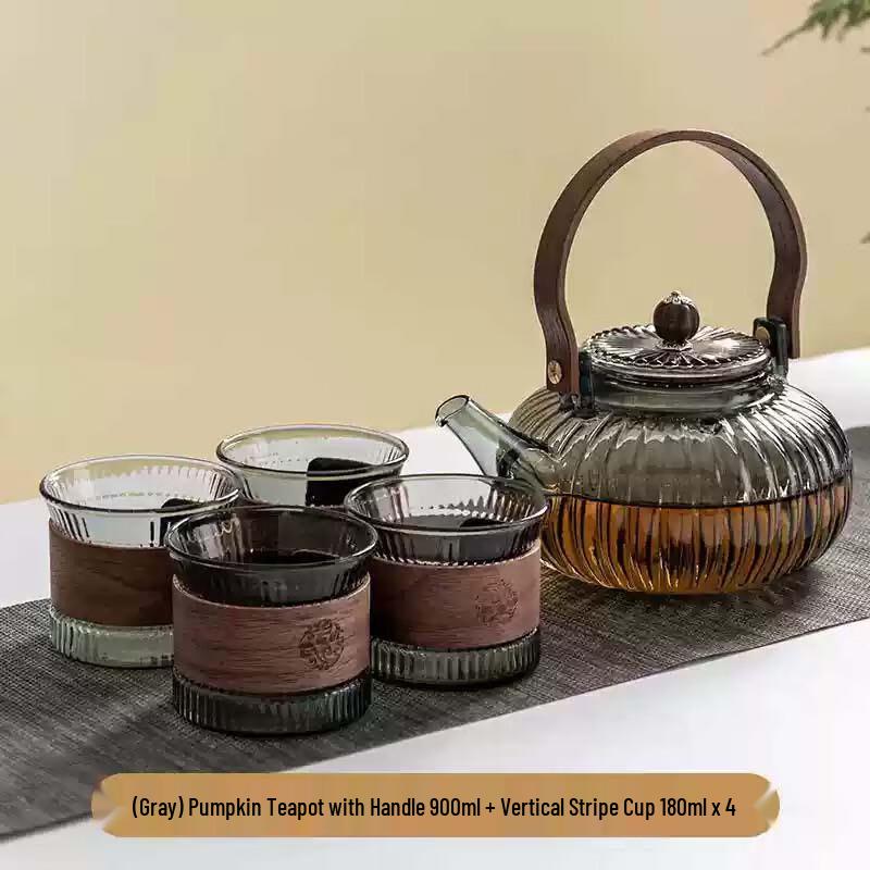 Zuozhixun High-Temp Pumpkin Teapot Set