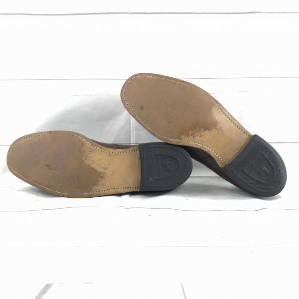 USA 70s-80s Vintage/NUNN BUSH/Goodyear Welt Leather U-Tip Shoes/8.5/26.0-26.5/Brown/Business(USED)