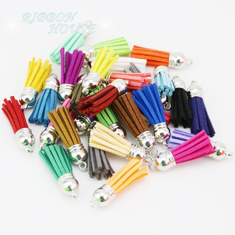 (20 pieces/lot ) 35mm Tassel Vintage Leather Tassels Fringe for Purl Macrame DIY Jewelry Keychain Cellphone Straps Pendant