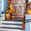 Yousheng Football Pumpkin Ornament Resin Handmade Halloween Figurine Fall Football Halloween Event Decoration