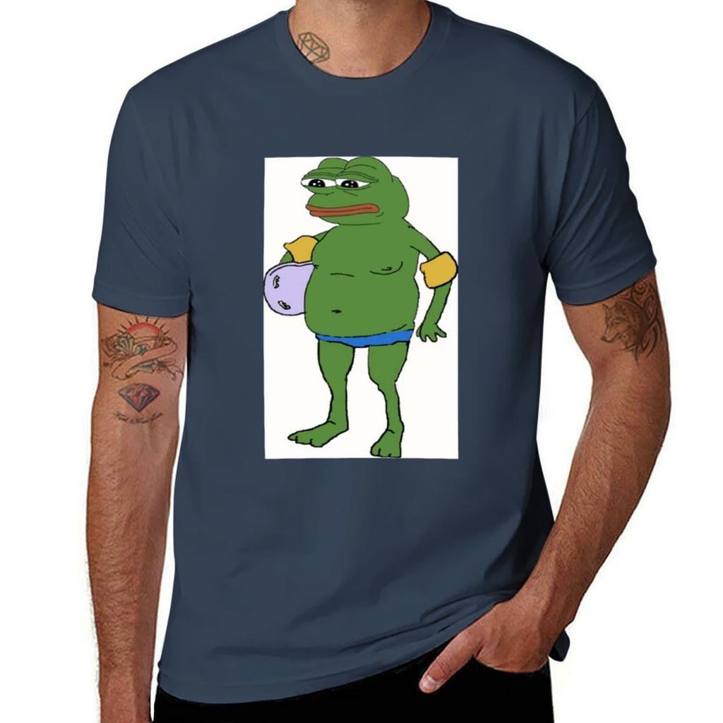 Pepe Frog Meme Tshirt Athletic Fit Sports Short Sleeve Top