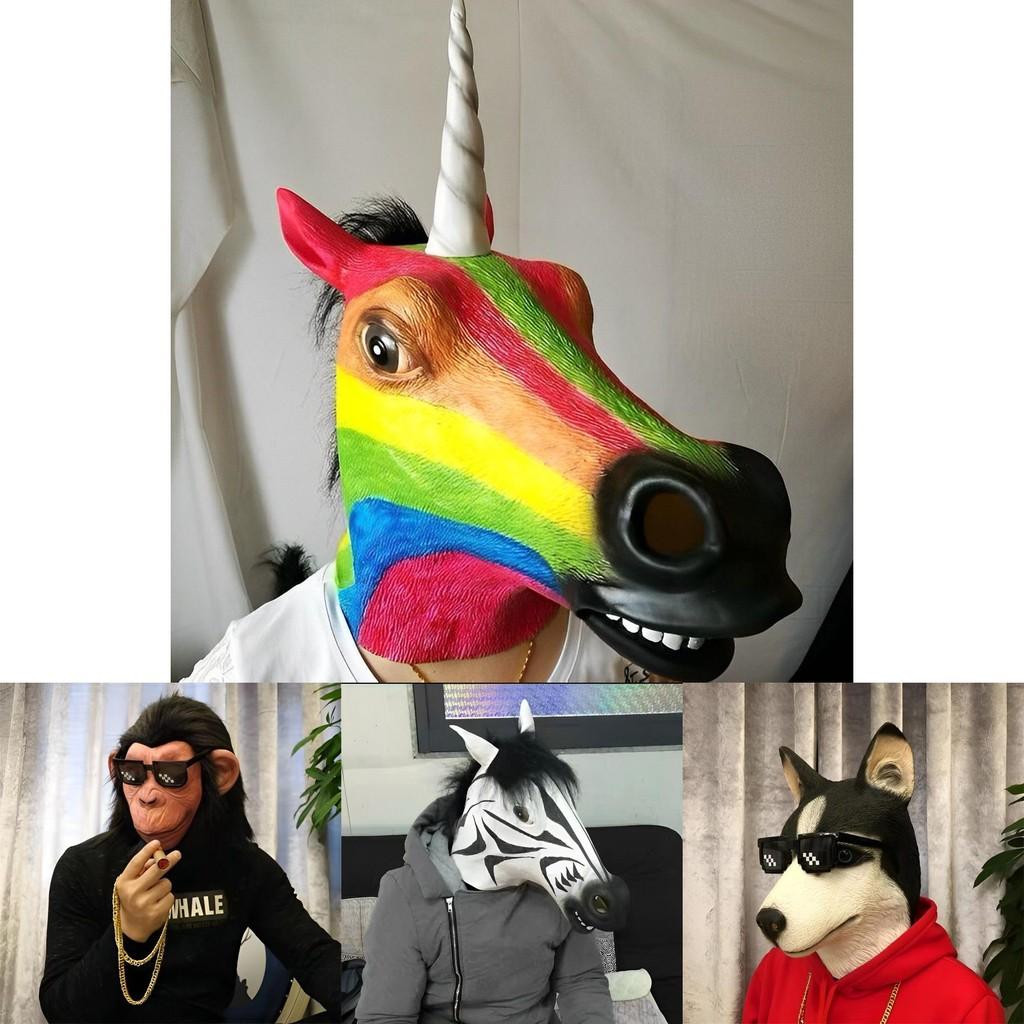 Natural And Eco-friendly Horse Head Mask For Halloween And Costume Parties