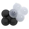 Vassoio per palline di ghiaccio in silicone con imbuto per whisky e vino