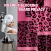 Dark Pink Leopard Shower Curtain Hot Pink Geometric Cheetah Print Shower Curta for Girls Bathroom Decor, Waterproof Fabric 70 x 72 inch with Hooks