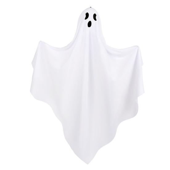 Halloween Hanging Ghost Outdoor Decoration, Cute Flying White Ghost for Front Yard, Porch, Patio, Lawn, Garden, Tree, Halloween Party Decor
