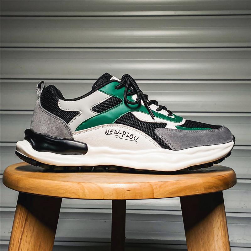 

Men s shoes autumn 2025 new trendy brand breathable and deodorant men s mesh sports and leisure versatile Forrest Gump dad trendy shoes 44 зелёный