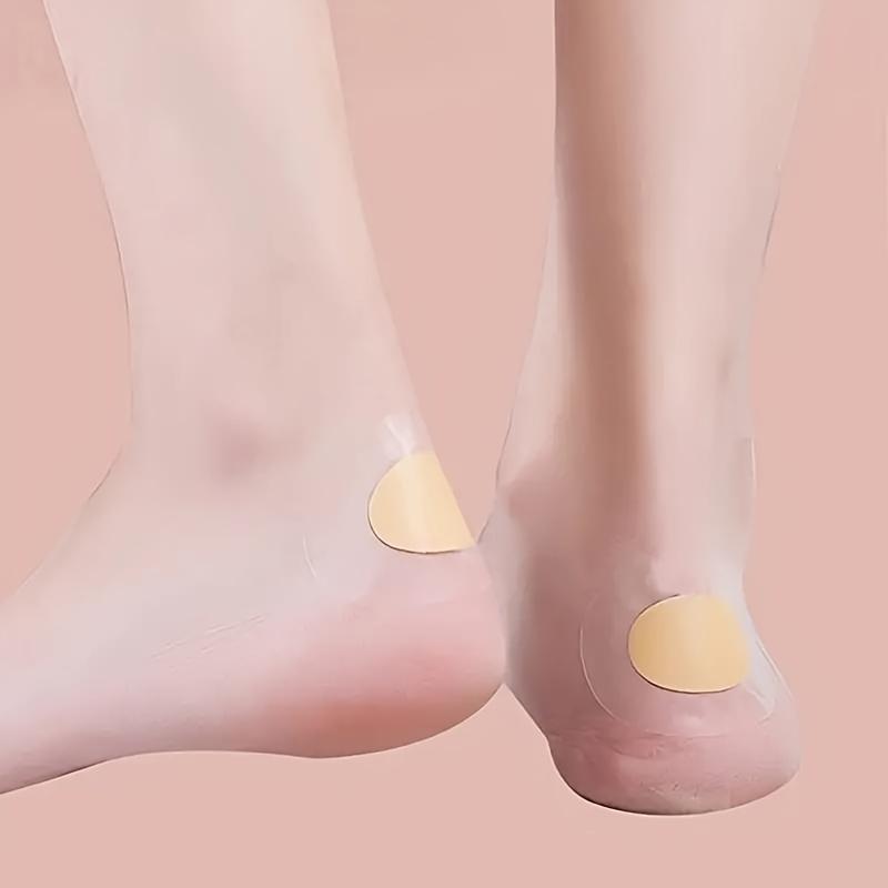 Gel Heel Protectors 20pcs - Comfortable Anti-Slip Heel Liners-Free Walking, Reusable & Washable