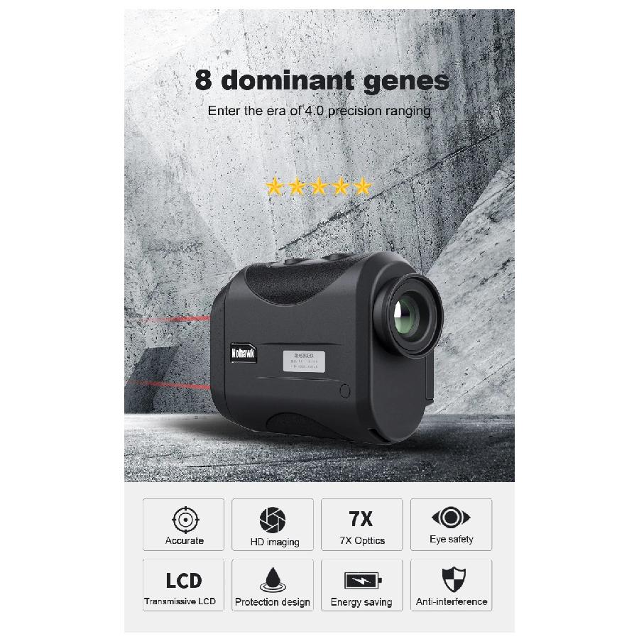 2000m Rangefinder Telescope Hunting Scope Rangefinder High Precision Portable Golf Laser Rangefinder
