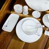 Luxury Lightweight Bone China Tableware Set - Thin, Durable Ceramic Plates, Bowls & Dishes for Hotels and Homes