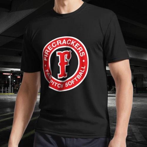 The Firecrackers Active Logo T-Shirt Funny Logo American T-shirt S to 5XL S
