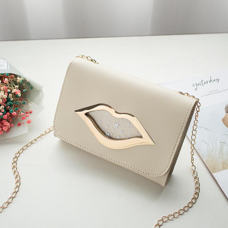 Onns G Fashion Lip Chain Trendy Shoulder Women's Bag Bag Transparent Messenger Mobile Phone Bag