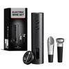4-in-1 Electric Bottle Wine Opener Set USB Rechargeable Electric Automatic Corkscrew Wine Opener Set Wine Stopper, Wine Pourer