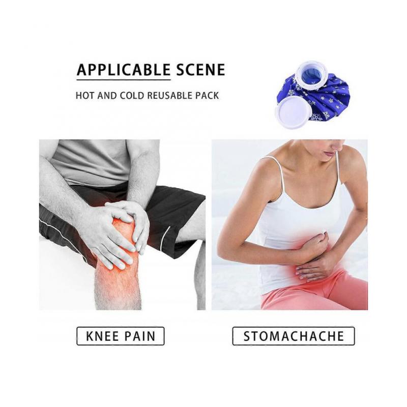 Ice Bag, 3pcs Reusable Ice Cold Pack First Aid Ice Packs Hot & Cold Ice Bags First Aid Therapy Packs Refillable Flexible Waterproof Pouch