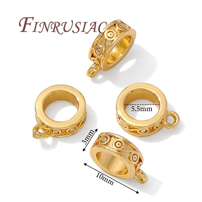 18K Gold Plated Bails,Pendant Bail,Bail Beads Charms Connectors For Jewelry,DIY Necklace/Bracelets Making Accessories