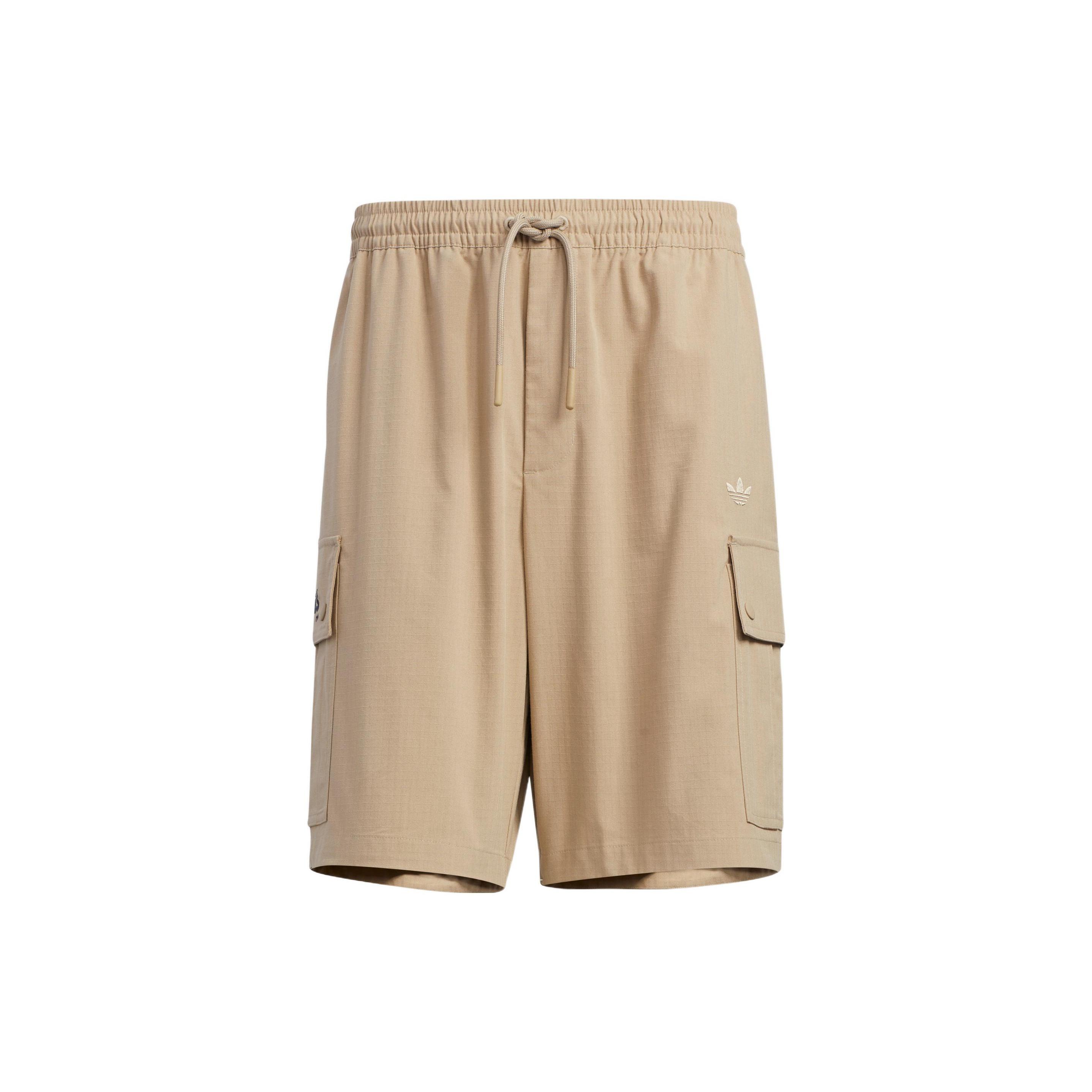 adidas originals x Charr Morita Crossover Logo Printing Straight Loose Shorts Brown Men s HR3465 XL
