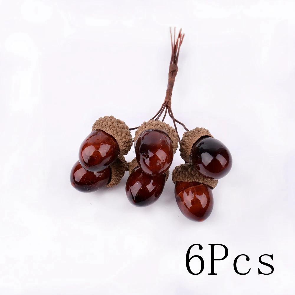 

6/18Pcs Artificial Pinecone Christmas Decorations Plant Party Home Decor Xmas Tree Ornament New Year 2026 DIY Gift Accessories 6Pcs