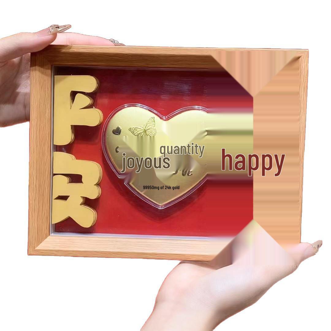 

Year of the Horse Pure Gold Ornament: Princess Photo Frame Valentine s Day Gift Single Ornament