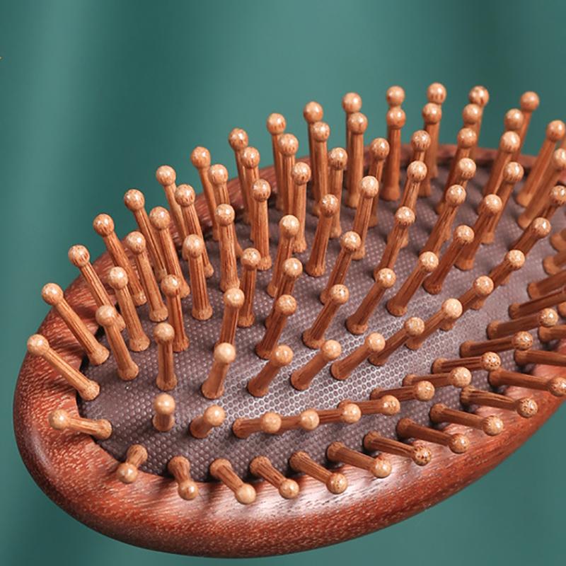 1Pc Sandalwood Comb Professional Healthy Paddle Cushion Hair Loss Massage Brush Hairbrush Comb Scalp Hair Care Healthy