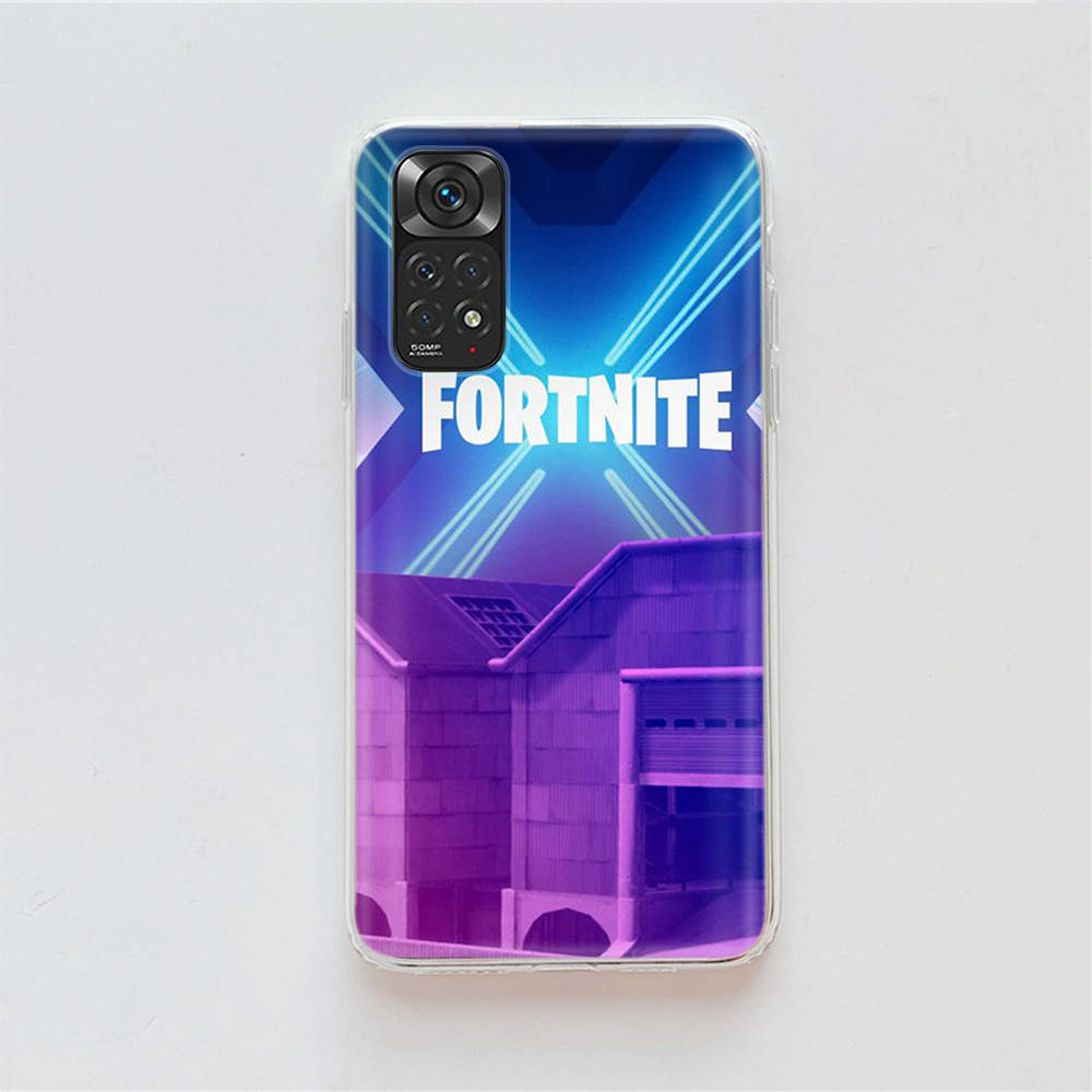 Husă de joc RT88 Fortnite pentru Samsung A04 A14 A23 A34 A54 M23 M33 M52 M53 Realme 10 9 C30S C35 C55 VIVO Y02S Y21 Y33S Y51 X80 Pro Husă transparentă