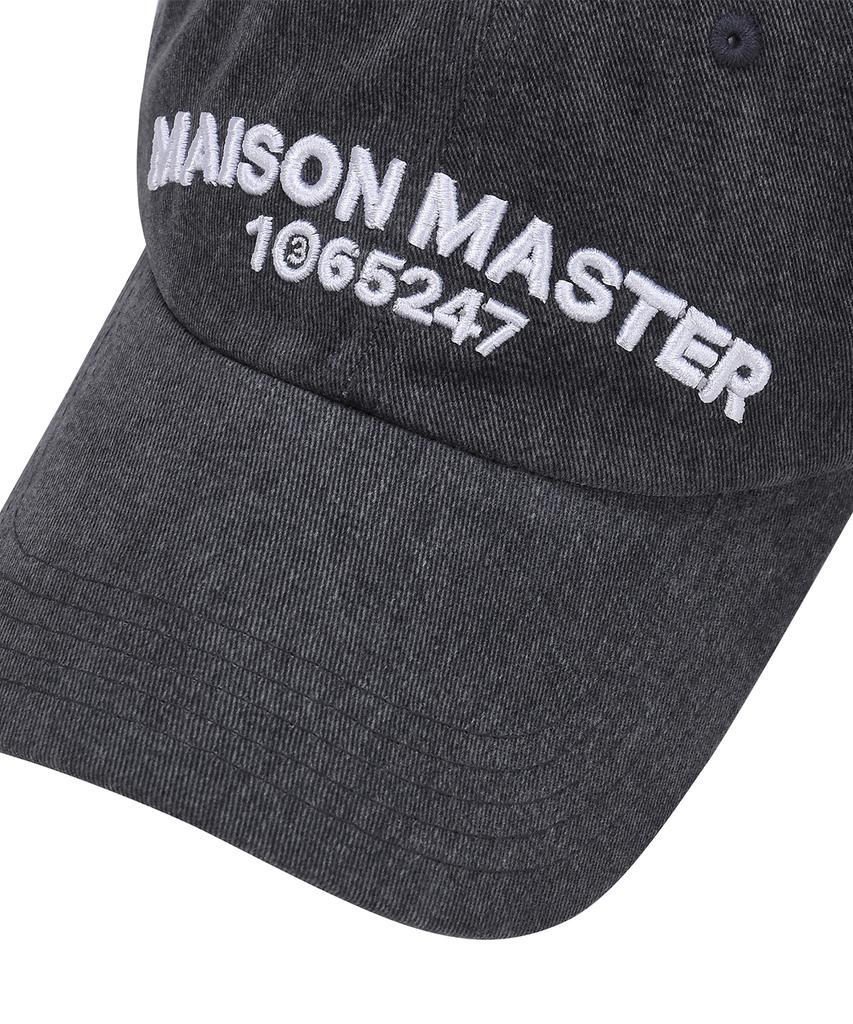 MAISON MASTER Pigment Curve Logo Ball Cap