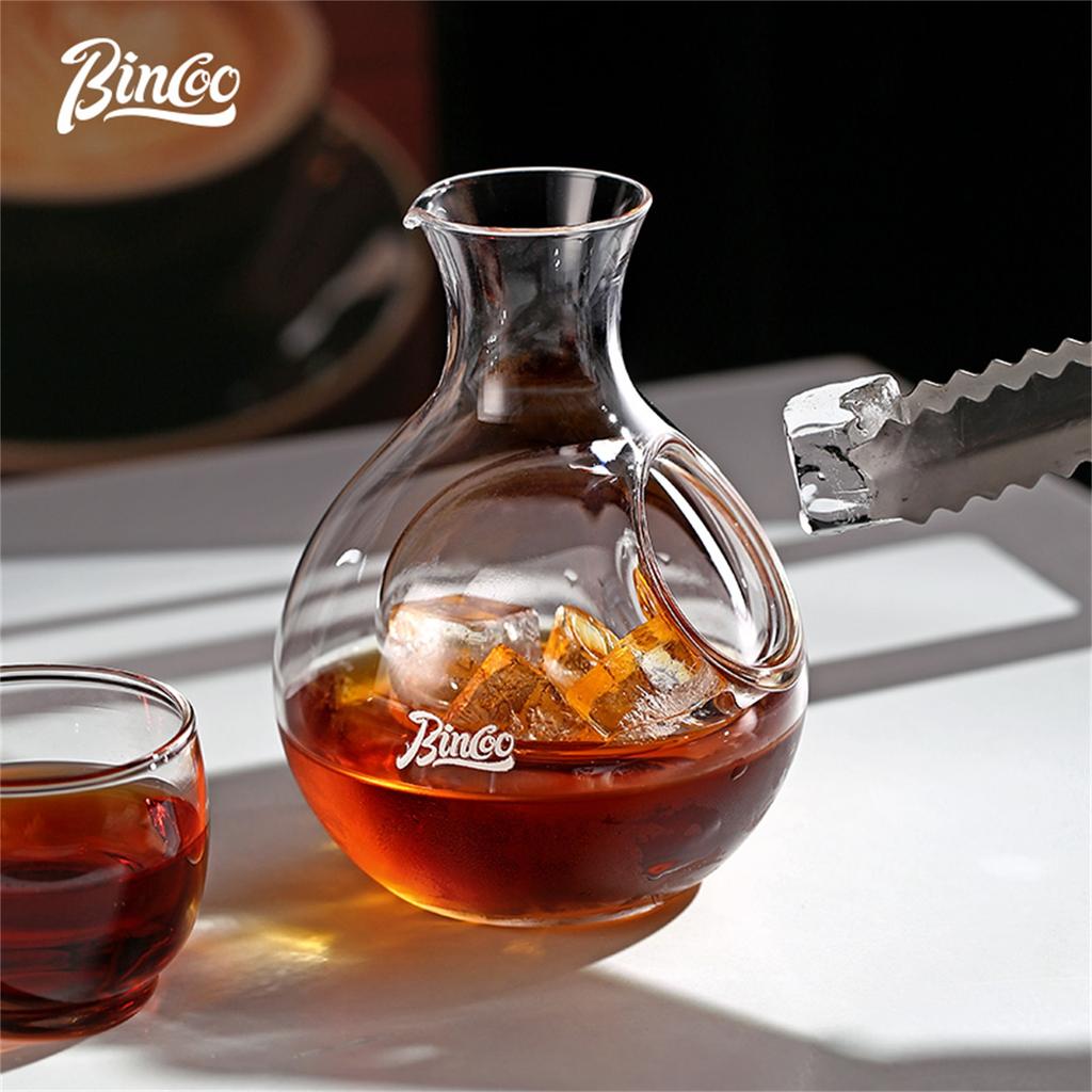 Japanese Clear Crystal Ice Jug Lead Free Glass Wine Bottle Bar Whiskey Flask Sake Beer Cooler Wine Dispenser Carafe Decanter