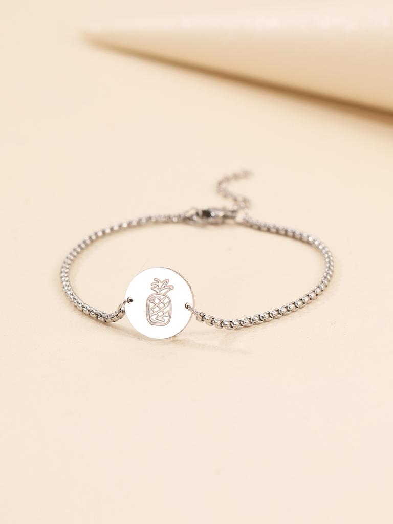 Stainless Steel Bracelets Elegant  Pendant Baroque Style Goth Chain y2k Accessorie Bracelet For Women Zircon Gift