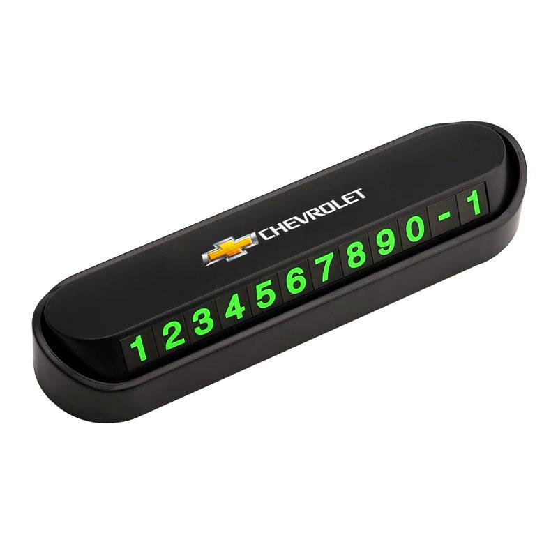 

1Pcs Car Temporary Parking Card Phone Number Card Accessories For Chevrolet Equinox Trailblazer Bolt Spark Tahoe Z71 Aveo Impala