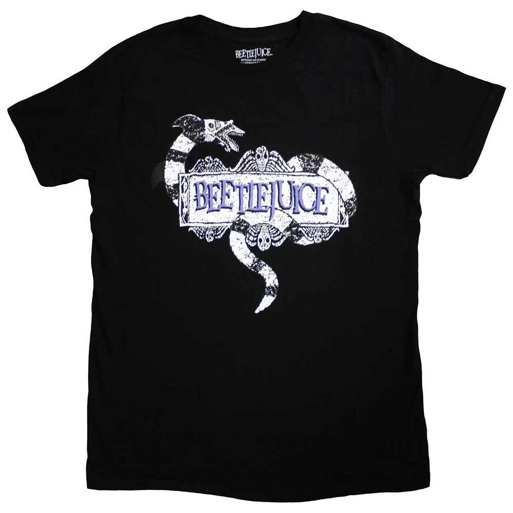 Beetlejuice Snake Badge Official Tee T-Shirt Mens S