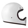 RIDEZ VMX PSC SG Full Face Motorcycle Vintage Motocross TRIPLE CROSS Helmet, Off-Road, White, W-L