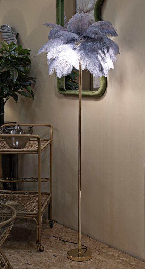 Floor Lamp Palm Gray Cm Ø 55X160
