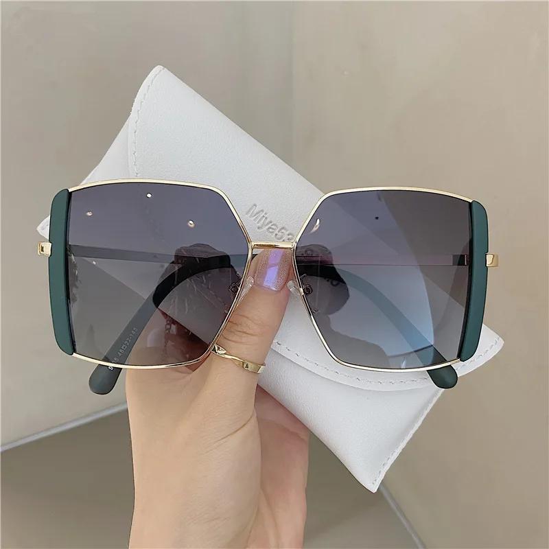 Square Sunglasses Women  Vintage Brand Oversize Sun Glasses Black Female Glasses Uv400