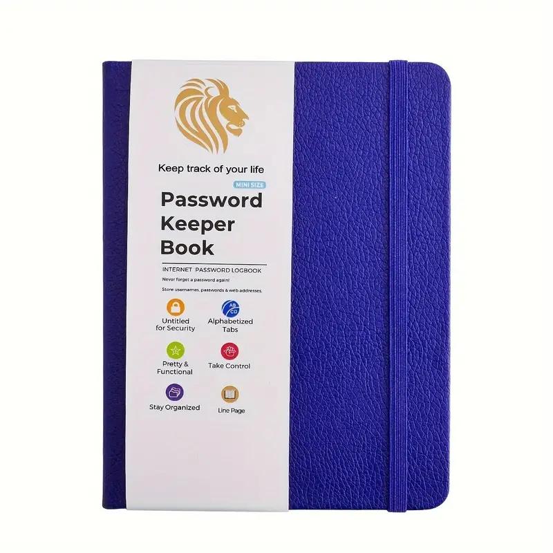 Password Book With Alphabetical Tabs - Internet Address & Password Keeper Logbook For Password Organization Notebook Diary Pads