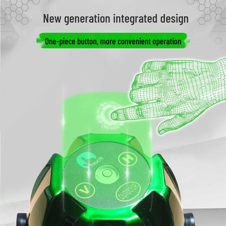 Engineering-Grade Automatic Infrared Laser Level - 2/3/5 Line, Super Strong Outdoor Green Light