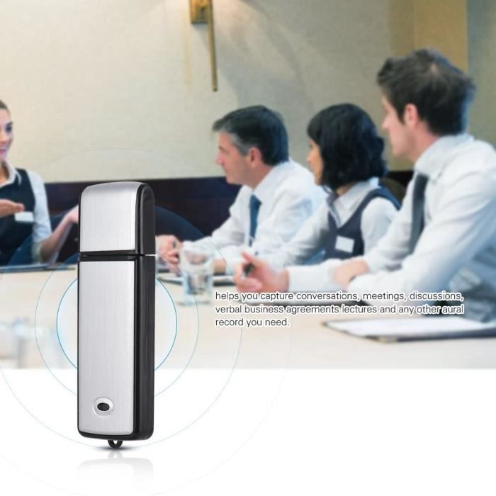 8 Go Dictaphone Enregistreur Numérique Clé USB Enregistreur-EspionDictaphone Enregistreur Vocal Flash Drive Digital18h d'enregis