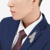 Temperament Elegant Full  Hollow Feather Brooches For Women Men Brooch Suit Lapel Pin Jewelry Accessories Gift