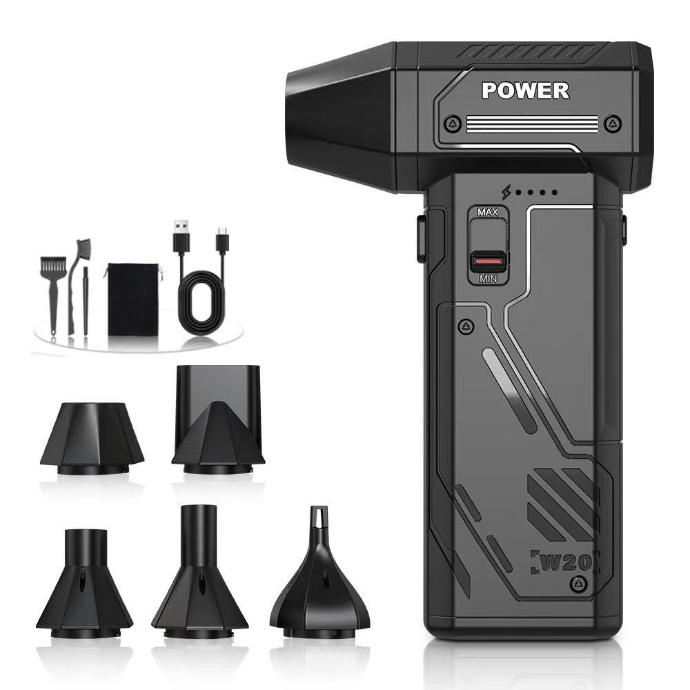 Mini Electric Air Duster Air Blower-350000RPM Super Power,Rechargeable Max wind speed 55 m/s Highspeed Brushless Motor for Clean