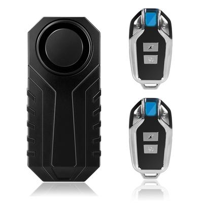 113 dB Remote Control Anti-Theft Bicycle Alarm, Electric Motorcycle Wireless Safety Vibration Bicycle Alarm,