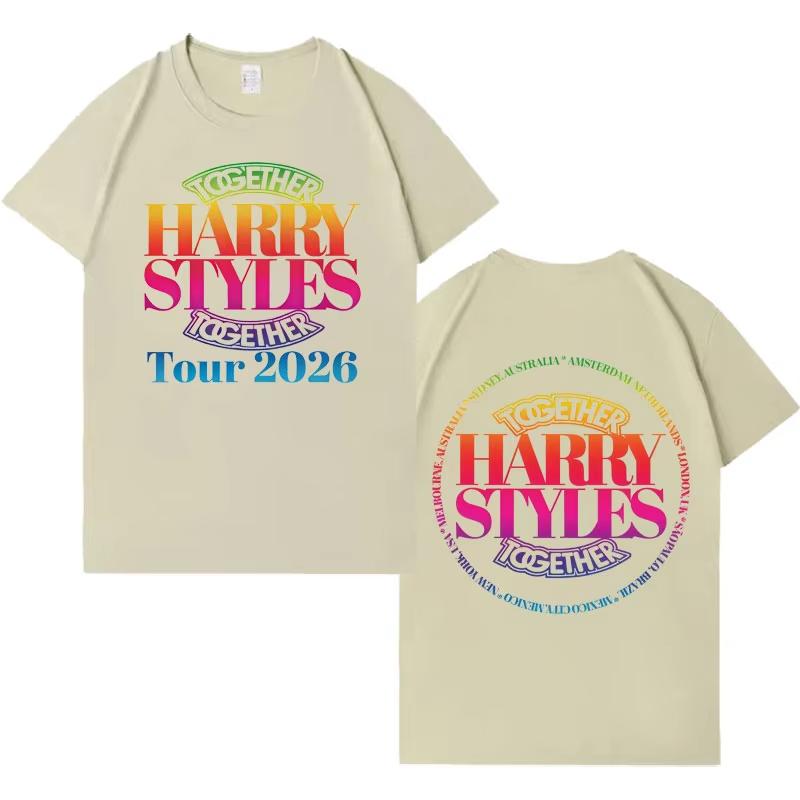 Hot Singer Harry Styles Together Tshrits Aesthetic Gothic pure Cotton T Shirt Unisex Women Fashion Casual Short Sleeve Tshirt