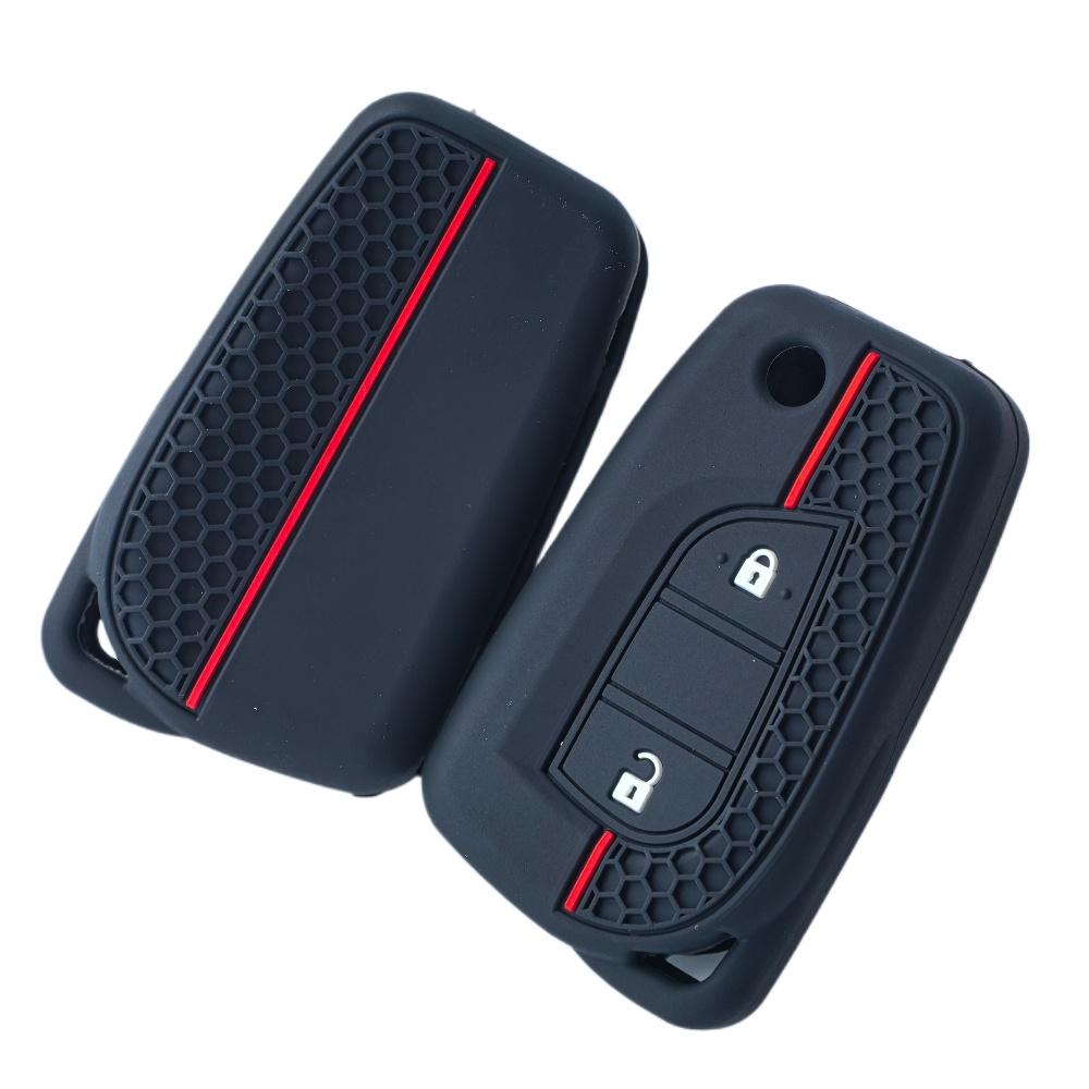 2 Buttons Silicone Car Key Case For Toyota Corolla Auris Reiz Avensis Verso Yaris Aygo Rav4 Scion Tc Im Remote Cover Protector