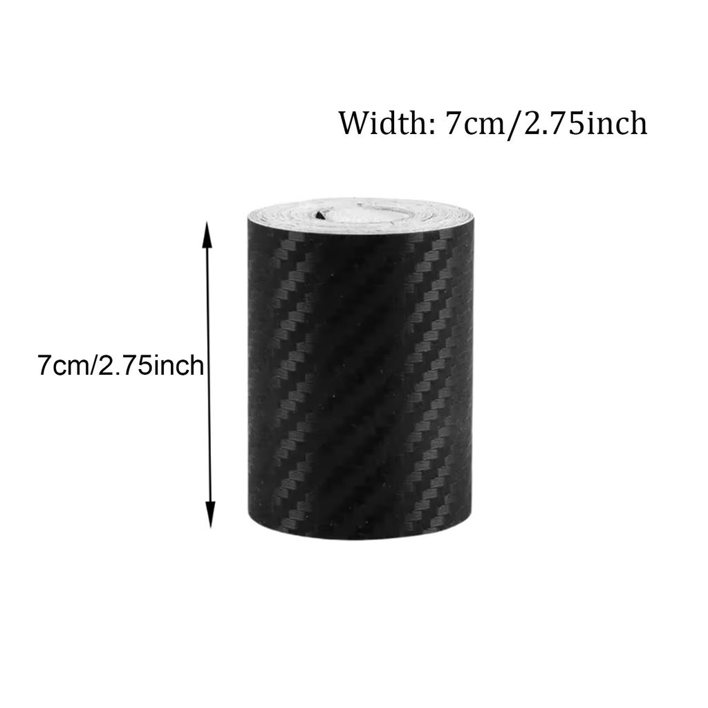 Carbon Fiber Automotive Protective Sticker 1 - 10M, Anti-Scratch Strip for Door Sill Side Mirror