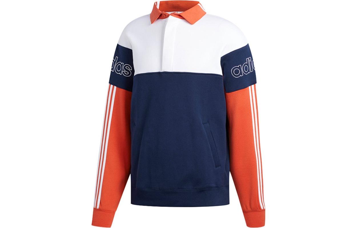 Adidas Originals Sweatshirt Unisex White Orange Royal Blue DV3146 M
