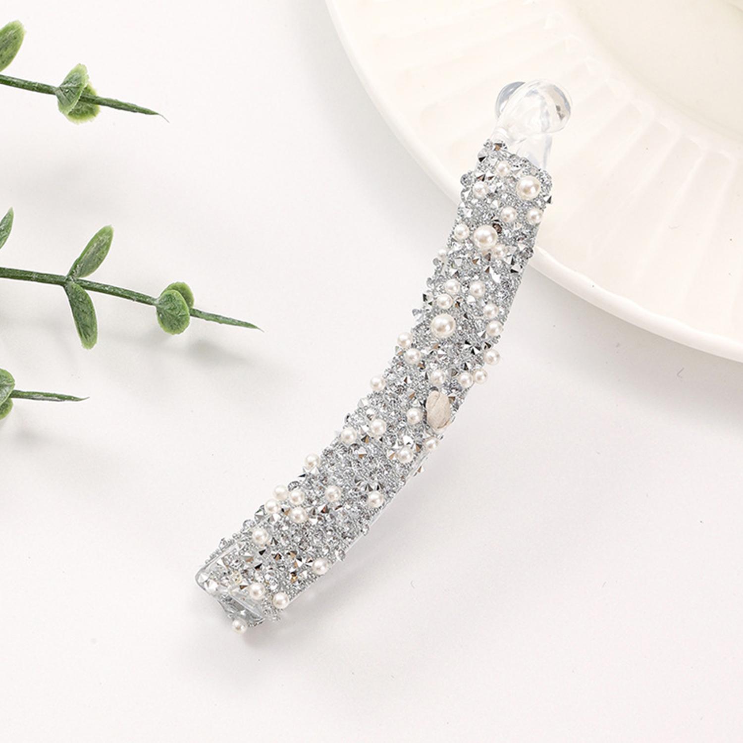 1 шт. Хрустальная заколка Стразы Заколка для волос Зажим для волос  банан  Зажимы для волос Женские аксессуары для волос Зажим для волос Зажим для хвоста для купания