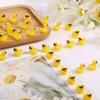 50 Stück Mini Gelbe Enten Mit Brille Märchengarten Miniaturfiguren Ente Trägt Sonnenbrille Kawaii Heimzubehör Schreibtischdekoration
