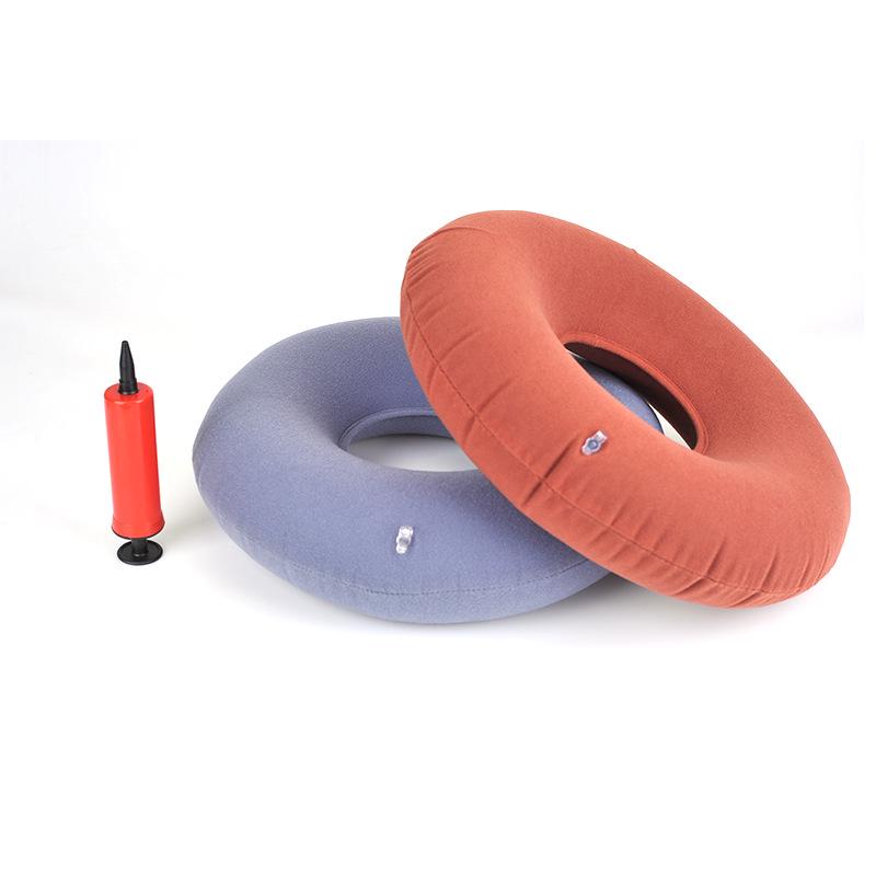 Inflatable Round Anti-Decubitus Suede Seat Cushion