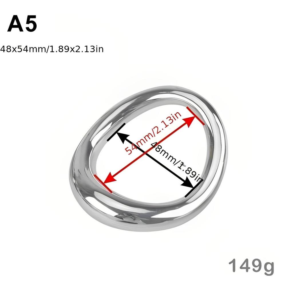 Penis Ring Stainless Cock Rings Adult Products Male Sex Toys Bondage Lock Ring Sex Toys for Men Delay Ejaculation