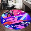 1pc KPop Demon Hunters17 Design Printed Area Round Carpet for Bedroom Living Room Home Decor Rugs Mat Non Slip Mat Rug for Bedside